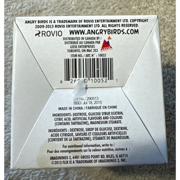 Angry Birds Christmas Ornament Tin Red & Blue Snowflake No Candy - Picture 5 of 7